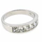 Diamond set half ET ring. - image 2