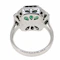 Emerald and Diamond ring - image 4