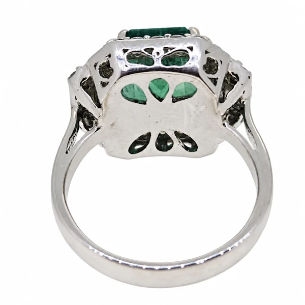 Emerald and Diamond ring - image 4