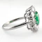 Vintage Emerald & Diamond Cluster Ring - Saddingtons Jewellery Stand 375 - image 3