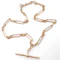 Antique 17.5″ Trombone Link Albert Chain - Saddingtons Jewellery Stand 375 - image 3