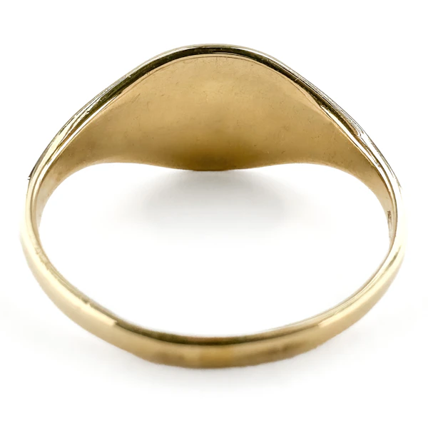 1989 Vintage Oval Signet Ring - Saddingtons Jewellery Stand 375 - image 4