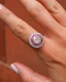 Lovely Diamond And Ruby 18ct White Gold Ring at Deco&Vintage Ltd - image 2