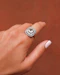 Lovely Art Deco French Diamond platinum Ring at Deco&Vintage Ltd - image 2