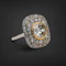 Lovely Art Deco French Diamond platinum Ring at Deco&Vintage Ltd - image 5
