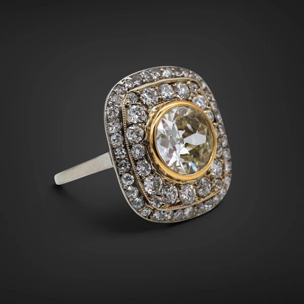 Lovely Art Deco French Diamond platinum Ring at Deco&Vintage Ltd - image 5