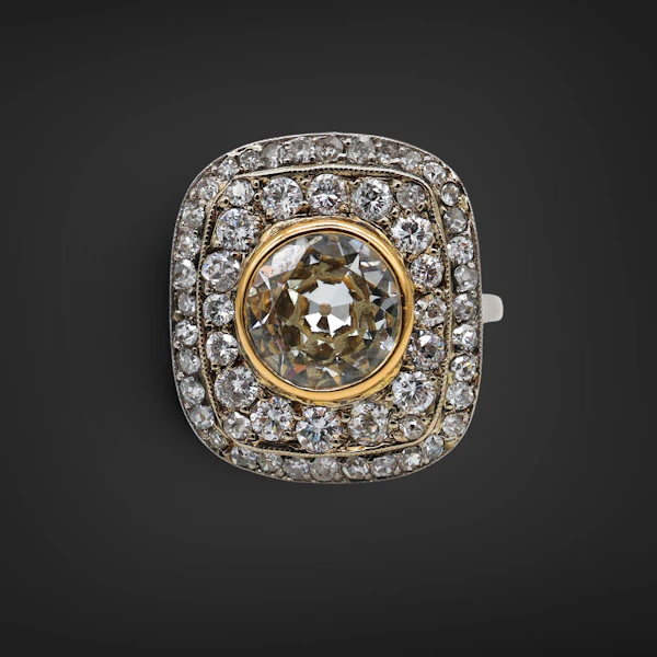 Lovely Art Deco French Diamond platinum Ring at Deco&Vintage Ltd - image 4