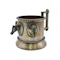 Russian silver gilt horses tea glass holder, St Petersburg, 1880 by Theodor Nugren. - image 2