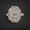 Vintage French 18ct White Gold Diamond Ring at Deco&Vintage Ltd - image 2