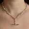 Antique Edwardian 17.5″ Trombone Link Albert Chain - Saddingtons Jewellery Stand 375 - image 1