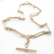 Antique Edwardian 17.5″ Trombone Link Albert Chain - Saddingtons Jewellery Stand 375 - image 2