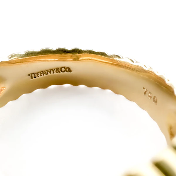 Vintage Tiffany Citrine Heart Ring - Saddingtons Jewellery Stand 375 - image 4