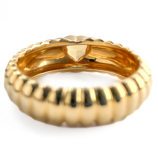 Vintage Tiffany Citrine Heart Ring - Saddingtons Jewellery Stand 375 - image 3