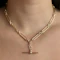 Edwardian 16.5″ Trombone & Knot Link Albert Chain - Saddingtons Jewellery Stand 375 - image 1