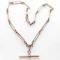 Edwardian Trombone & Squared Love Knot Albert Chain - Saddingtons Jewellery Stand 375 - image 2