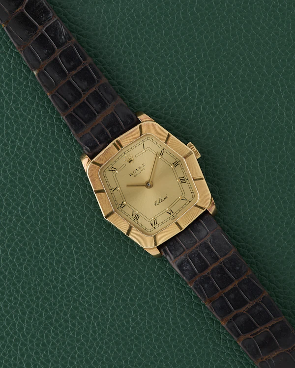 Rolex Cellini Ref. 4160 Yellow Gold 18K Hexagonal Dress Watch - image 2