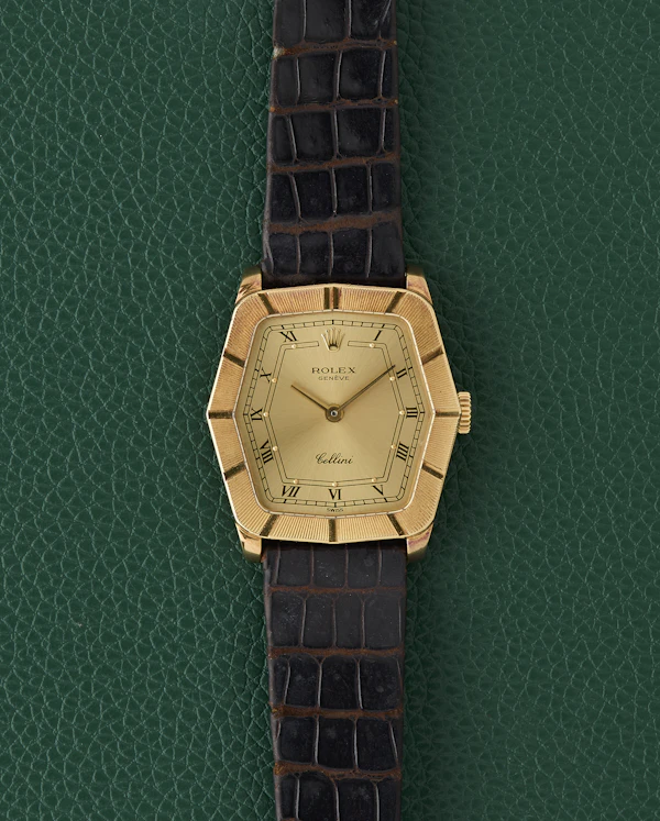 Rolex Cellini Ref. 4160 Yellow Gold 18K Hexagonal Dress Watch - image 1