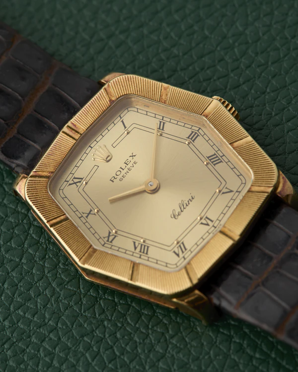 Rolex Cellini Ref. 4160 Yellow Gold 18K Hexagonal Dress Watch - image 7