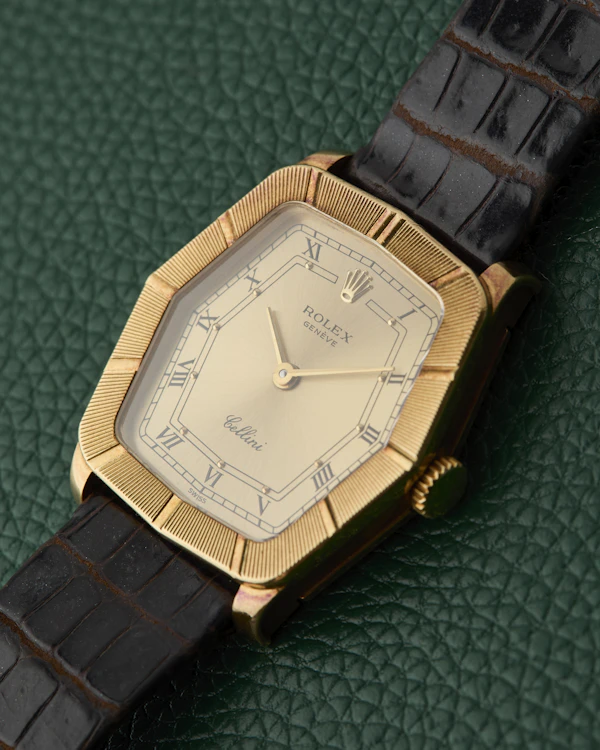 Rolex Cellini Ref. 4160 Yellow Gold 18K Hexagonal Dress Watch - image 8