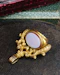 A late Georgian Pinchbeck, revolving, triple Seal, set with three oval (unmarked), Hardstones: Bloodstone, Carnelian & Carnelian with Viterous Lustre.  Circa. 1820. - image 3