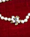 A fine Yellow Gold & Strung Cultured Pearl Necklace, set with four Round Cut Natural Sapphires (0.40 carats) and eighty three Oval and Near Shaped Cultured Pearls. Circa 1960 - image 4