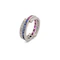 Art Deco Platinum Ruby, Sapphire & Diamond Day & Night Flip Ring Spectrum Antiques - image 2