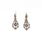 Rose Cut Diamond Drop Earrings Spectrum Antiques - image 1