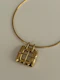 Tiffany "Window"18k gold pendant & neck ring | Gråsilver - image 3