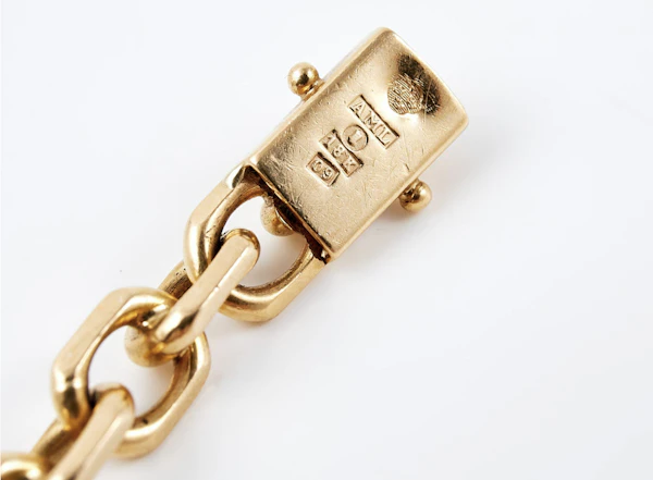 Rare 18k Gold Swedish Anchor Chain Link bracelet | Gråsilver - image 2