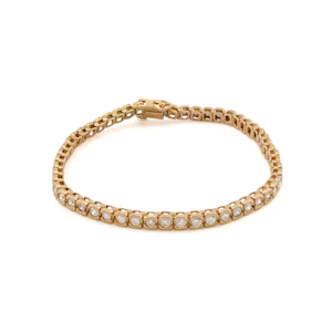 Yellow Gold Diamond Line Bracelet Spectrum Antiques