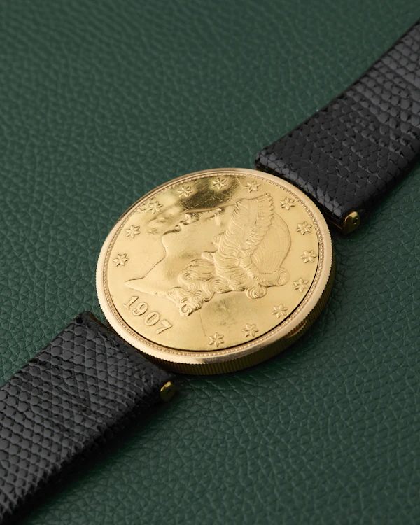 Corum 18K Yellow Gold Twenty-Dollar Liberty Head Coin Watch - image 3