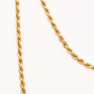 Italian 18ct Gold Rope Chain (67cm), c.1980s