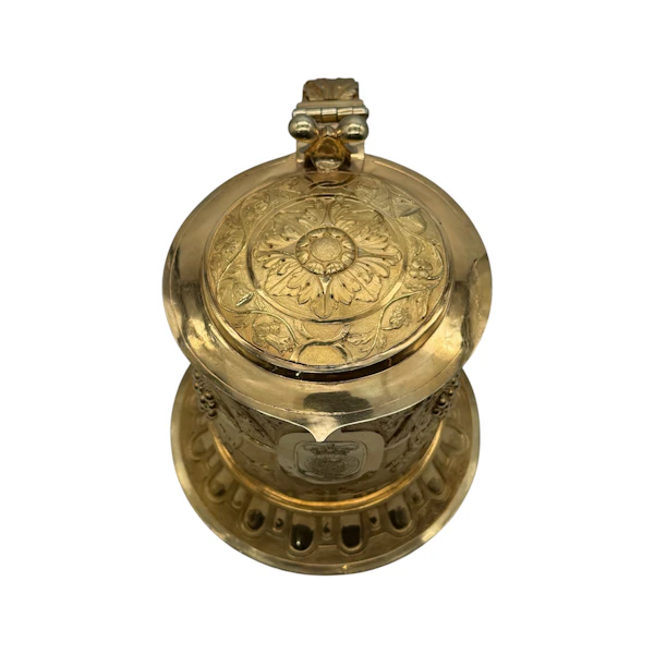 17th century George the 2nd English silver gilt tankard, London, 1657. - image 5