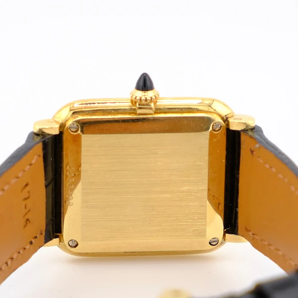 IWC Tank Style Onyx Dial 18k Gold - image 3