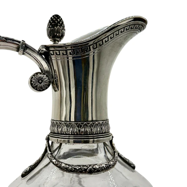 Fabergé silver and cut glass claret jug, Moscow, c.1900. - image 5
