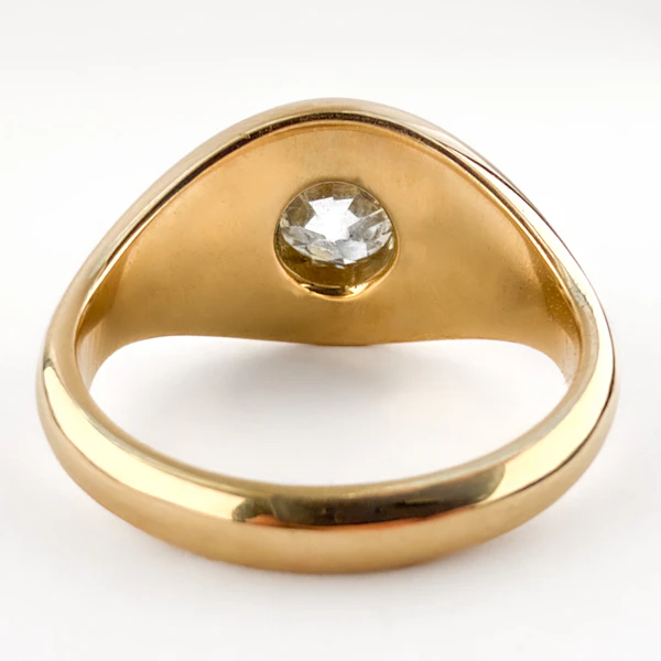 Edwardian 1.32ct Single Stone Diamond Gypsy Ring - Saddington Jewellery Stand 375 - image 3