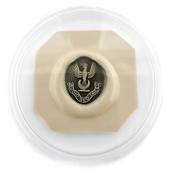 Vintage Eagle Intaglio & Motto Signet Ring - Saddingtons Jewellery Stand 375 - image 3