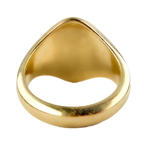Vintage Eagle Intaglio & Motto Signet Ring - Saddingtons Jewellery Stand 375 - image 5