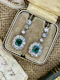 Art Deco Colombian Emerald and Diamond Drop Earrings, circa 1920–35 - image 4