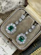 Art Deco Colombian Emerald and Diamond Drop Earrings, circa 1920–35 - image 2