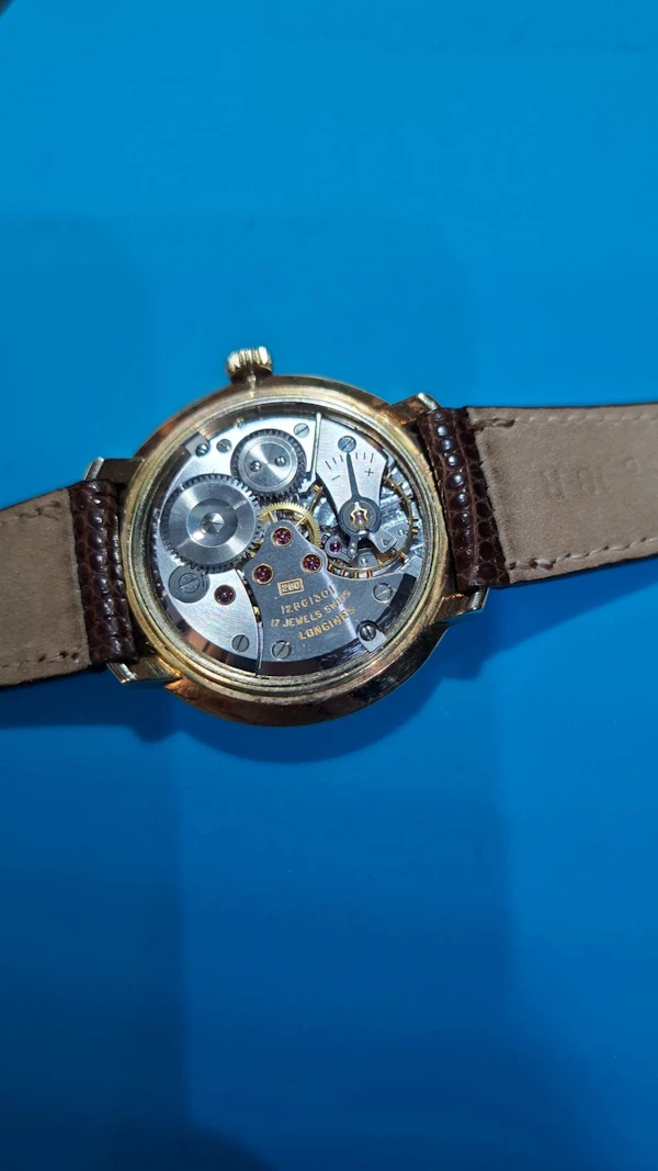 Longines 9ct Vintage Watch Original Box New Strap - image 11