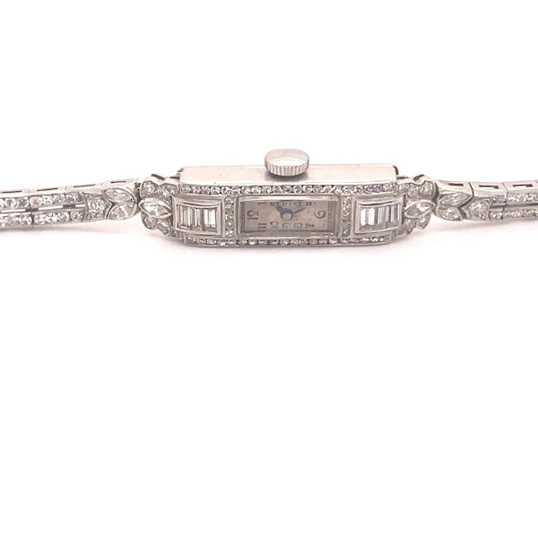 ‘Fine Dining’ Diamond Art Deco Watch , ca 1920-35 - image 9