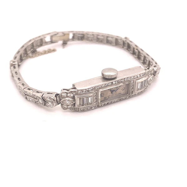 ‘Fine Dining’ Diamond Art Deco Watch , ca 1920-35 - image 7