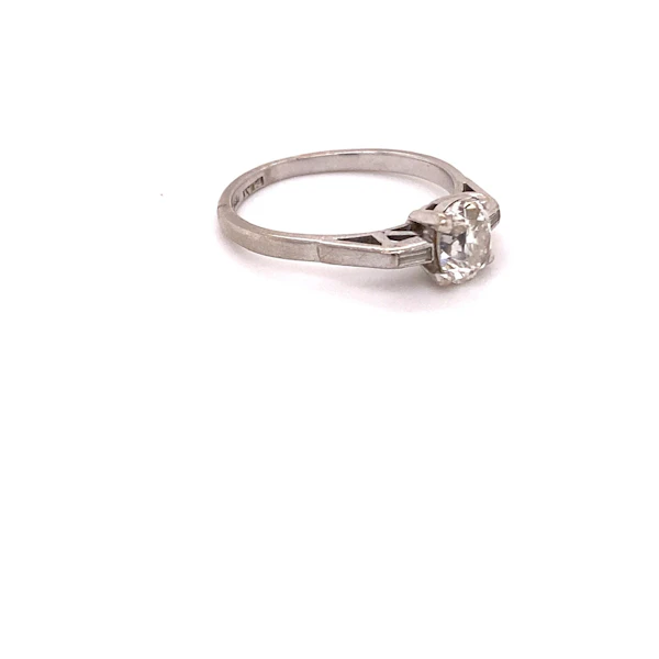 'Oval cut' diamond Art Deco Ring ca. 1920-35 - image 4