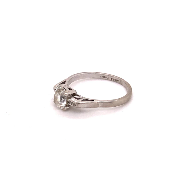 'Oval cut' diamond Art Deco Ring ca. 1920-35 - image 7