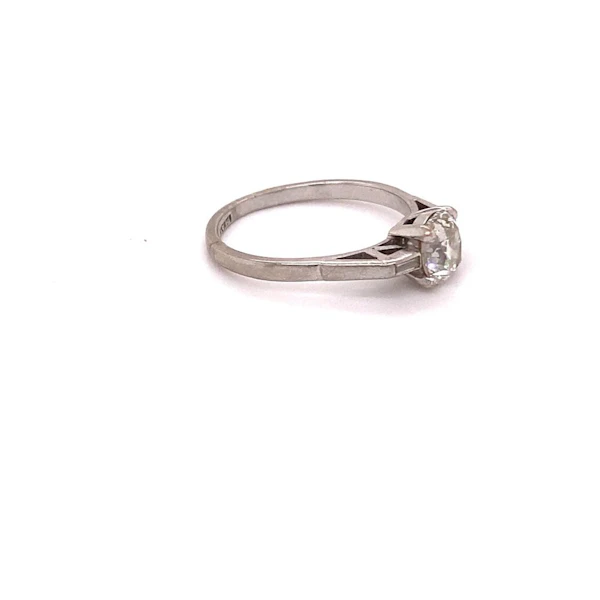 'Oval cut' diamond Art Deco Ring ca. 1920-35 - image 8