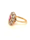 'Pretty in Pink'- Natural Pink Sapphire and Diamond Cluster Ring ca1920-35 - image 9