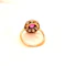 'Pretty in Pink'- Natural Pink Sapphire and Diamond Cluster Ring ca1920-35 - image 4
