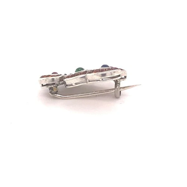 'Spread Your Wings'- Beautiful Gem set Butterfly in Platinum Ca 1935-40 - image 7