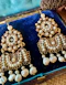 Italian Natural Pearl and High-Carat Gold Pendant Earrings - image 3